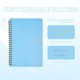 thumbnail image 5 of Cuaderno planificador semanal A5 | Diario de tapa dura con espiral y líneas para notas semanales y planificación diaria | Agenda de 52 semanas | Agenda portátil autocompletable para el trabajo, l, 5 of 5