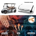 thumbnail image 6 of XYZCANDO Fire & Ice Tiger Graphic Design Golf Cart Seat Covers Front Pockets, Fit for Club Car Golfcart Sports Suitable for 2 Person Seats Golf Carts Yamaha, 6 of 8