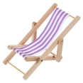 thumbnail image 1 of WASHWEPE 1 Ensemble Mini Chaise de Plage Chaise Longue Style Plage pour Enfants Collectionneurs Intérieur Mini Installation de Maison, 1 of 5