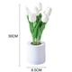 thumbnail image 2 of Lámpara de noche con forma de tulipán LED recargable, simulación de flores, lámpara de imitación para dormitorio y mesita de noche, 2 of 6