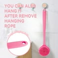 thumbnail image 6 of PINGKO Silicone Back Scrubber for Shower Bath Body Brush with Long Handle, BPA-Free, Hypoallergenic, Eco-Friendly for All Skin Back Cleaning Wash for Men Women(Pink), 6 of 8