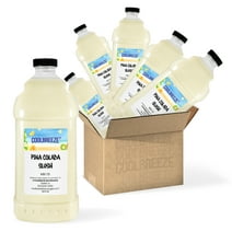 Coolbreeze Beverages Ready To Use Frozen Drink Machine Mix, Premium Slush Syrup - One Case (Six 1/2 Gal Bottles) - Pina Colada