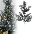 thumbnail image 3 of LYINGF Christmas Tree Picks - 10.4 Inch Glitter Artificial Branches for Xmas Decor, DIY Needle Sprays for Holiday Arrangement, Craft Twigs for Garland and Wreath Making Supplies, 3 of 5