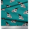 thumbnail image 2 of Soimoi Poly Georgette Fabric Basset Hound Dog Print Fabric by The Yard 42 Inch Wide, 2 of 3