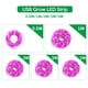 thumbnail image 2 of Tira de luz Irfora LED Grow Light Full Spectrum USB Grow Light Strip 2M 2835 SMD DC5V Cinta LED Phyto para plantas de semillas Flores Invernaderos Vegetales de interior Plántulas de flores Fitolampy Irfora Tira de luz, 2 of 7