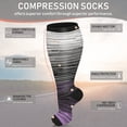 thumbnail image 5 of 3 Pairs Medical Sport Plus Size Compression Socks - 20-30mmhg Graduated Knee-High Support for Men & Women, Ideal for Soccer, Running, and Nurses, 5 of 6