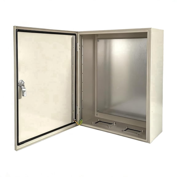 Electrical Enclosure 10x8x6 Carbon Steel Enclosure Box, IP66 Waterproof & Dustproof Electrical Metal Box for Indoor and Outdoor Wall Mounted, Grey