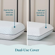 Lucid Cooling Charcoal Gel Memory Foam Pillow, Queen