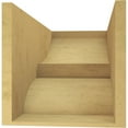 thumbnail image 4 of 12"W x 24"D x 12"H Wide Ridgewood Rough Cedar Woodgrain TimberThane Corbel, Primed Tan, 4 of 6