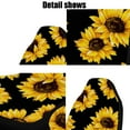 thumbnail image 5 of Eluto 2 Seats Car Seat Cover, Sunflower Printed Cushion Protector Universal for SUV,Truck,Van,Sedan, 5 of 8