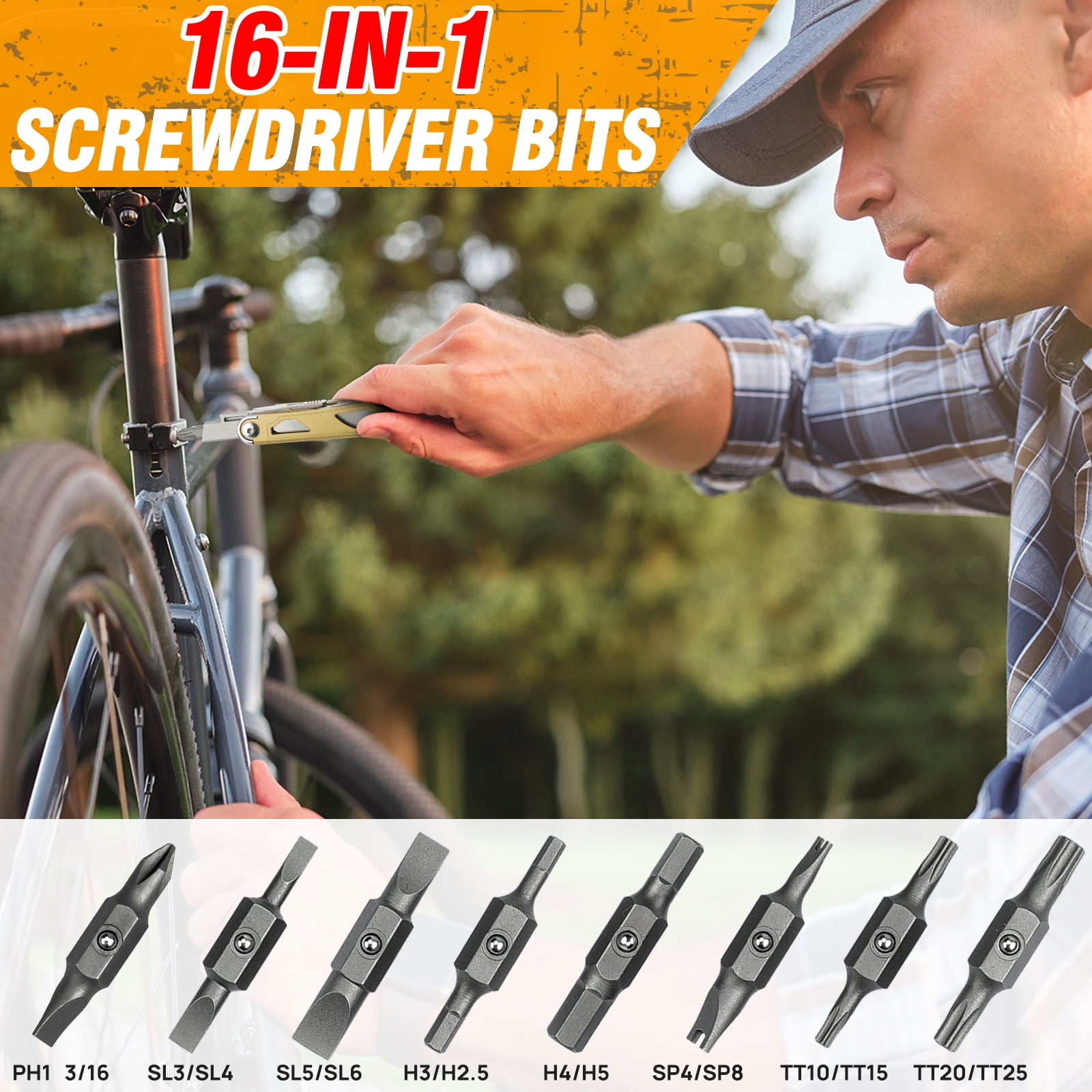 BIBURY Multitool Pliers, 31-in-1 Stainless Steel Multi Tool with Replaceable Wire Cutters and Saw, Foldable Heavy-duty Multitool Set with Scissors and Screwdriver for Hiking Camping Survival Repair
