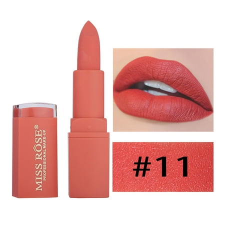 iLH Mallroom MISS ROSE Lipstick Matt Waterproof Long Lasting Lip Cosmetic Beauty