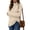 Bm-10 Beige, variant on Anygrew Women Pullover Sweater Long Sleeve Casual Sweaters for Women Turtleneck Knit Jumper