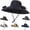 Black, variant on Solar Fan Hats For Men Women Wide Brim Sun Hat, Outdoor Solar-Powered, Essential For Fishing And Sun Protection, Summer Cooling Hat, Built Dual Fans