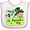White and Pink, variant on Inktastic My 1st St. Patrick's Day Baby in Top Hat and Bow Boys or Girls Baby Bib