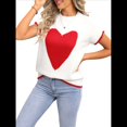 thumbnail image 3 of Suéter Corto de Corta para Mujer, Cuello Alto, Corazón, Suelto, de Punto, para San Valentín. L, 3 of 10