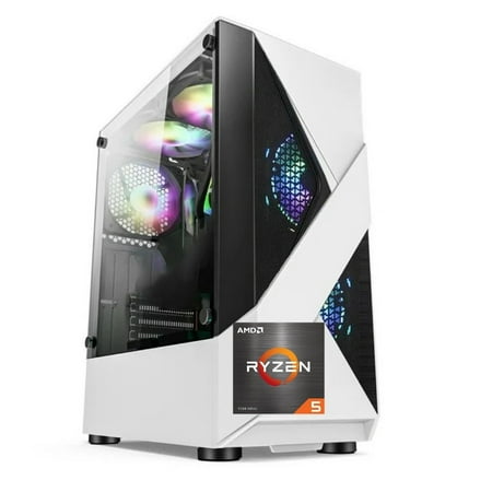 Zhic Gaming Desktop PC, Amd Ryzen 5 5600G, AMD Radeon Graphics, 16GB Ram, 1TB SSD, Windows 11 Home