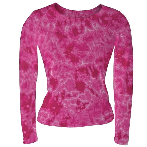 Pink Heart Long Sleeve Juniors Babydoll - Large