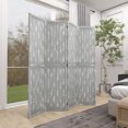 thumbnail image 2 of HOMCOM 5.5' 4 Panel Room Divider Folding Privacy Screen Panels, Grey, 2 of 10