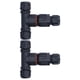 thumbnail image 2 of Conector en forma de T para exteriores, 2 piezas, conector de unión de canal de 3 vías, luces, conector de cable impermeable, diseño de última generación, 2 of 9