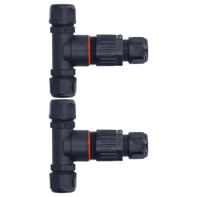 3 Way Junction Box Connector, Flame Retardant T Shape Connector 0.5-4m㎡ Electrical For Street Lights 2 In 2 Out,3 In 3 Out