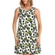 thumbnail image 1 of Easygdp Soccer and Football para Vestido Transpirable de Mujer, Vestido Suelto de Manga Corta con Pliegues y Bolsillos para el Verano, 1 of 7