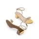 thumbnail image 3 of Sandalia DREAM PAIRS DWUMHS2559 Dorada con Lazos Transparentes Tacón 5 cm, 3 of 7