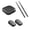 Black, variant on Virtual Electronic Drum Set Drumsticks Air Drum Sticks Air Drum With Drumsticks Pedals And 8 Sounds Electronic Drum Set For Adults Kids