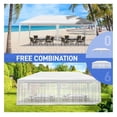 thumbnail image 4 of 10x20 FT Party Tent with Mesh Sidewalls - Outdoor Event Canopy - Waterproof PE Top - Insect Protection - Garden Gazebo for Parties & Picnics, 4 of 9
