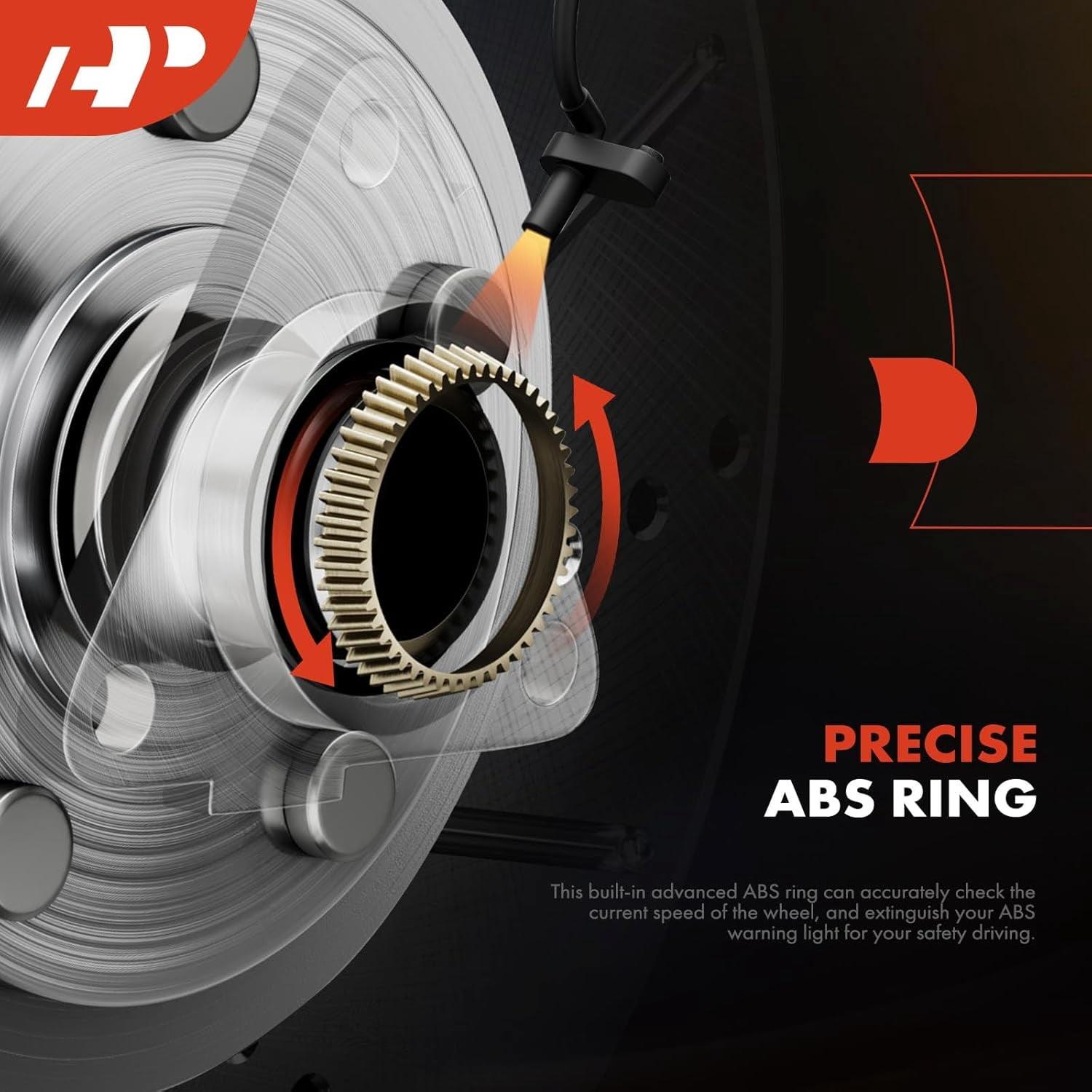 A-Premium 2 x Front Wheel Bearings and Hub Assembly Compatible with Ford F-250/350 Super Duty 2005-2010, F-450/550 Super Duty 2010, 4WD & SRW, w/ABS 8-Lug, Replace # 515081