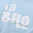 thumbnail image 5 of Baby Boys Girls Clothes Lil Bro Bodysuit Letter Print Short Sleeve Rompers Casual Crewneck Breathable Cotton Summer Romper(Infants, Blue, 6-9 Months), 5 of 6