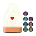 thumbnail image 1 of Personalized Names Bear Family Acrylic Lamp 2-6 Names O8I7, 1 of 7