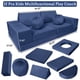 thumbnail image 3 of Yeshouse Sofá infantil modular de 12 piezas, sofá de juego plegable con pelotas y túnel, convertible y de espuma suave, ideal para sala de juegos, juegos, dormir y creatividad, 3 of 8