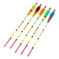 thumbnail image 2 of Almencla 5Pcs ing Floats Set ing Buoy Bobbers hook Balsa Wood Terminal Tackle, 2 of 8