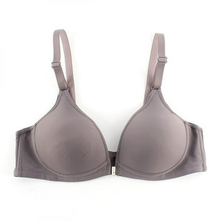 

Oaktree Women Smooth Front Closure Thin Padded Seamless Push Up Bra Top Only Cup