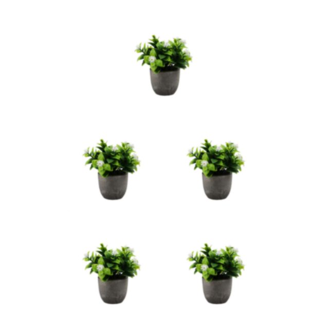 Decodeary Green Eco-friendly Artificial Money Tree In Pot Long-lasting Durability Realistic Appearance new whitebabysbreath 5Set