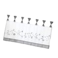 thumbnail image 1 of Cortinas de Media ventana bordadas BLESIY para privacidad Cortina corta Gris 60x120cm, 1 of 8