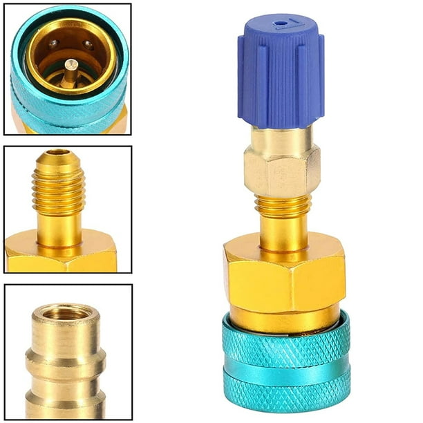 R1234YF to R134A Low Side Quick Coupler AC Charging Hose Adapter Fitting  Connector for Car Air-Conditioning 