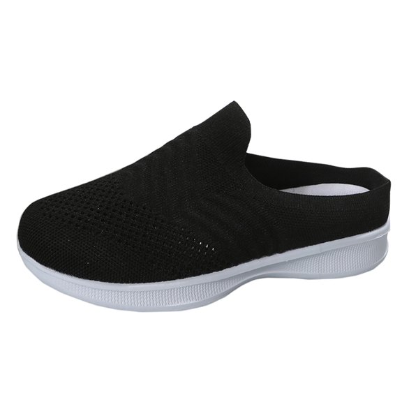 Sngxgn Women's Ballet Flats Ballerina Shoes Comfort Slip on Flat Shoes(Black,37)