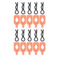 thumbnail image 1 of 10Pcs Lightweight Sturdy Durable RC Body Clips For Axial 1/24 SCX24 AXI206000 RC Car, Advanced Iron And Plastic Material, And Unique Handle Design, 1 of 8