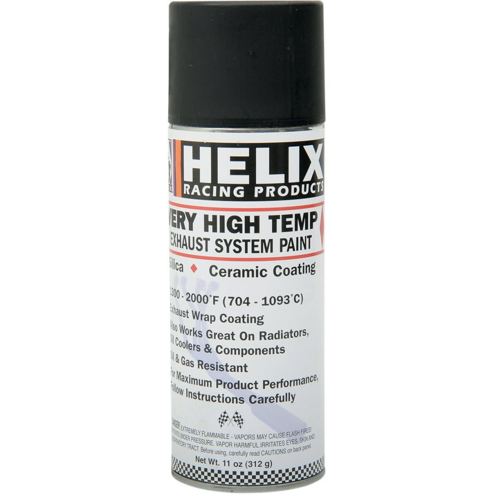 Helix Racing Products HighTemperature Exhaust Paint Black 1651020