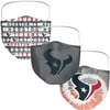 Adult Fanatics Branded Houston Texans Face Covering 3-Pack