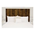 thumbnail image 1 of Barn Walls Floating 4 Panel Wall Solid Wood Headboard, Dark Walnut, King, 1 of 9