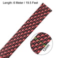 thumbnail image 2 of 19.5Ft-12mm Black and Red PET Expandable Cord Protector Wire Loom Cable Sleeve and Organizer, 2 of 5