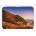 thumbnail image 1 of Sunset Bath Mat, Red Arches of Legzira Beach Sidi Ifni Souss-Massa-Draa Morocco, Plush Bathroom Decor Mat with Non Slip Backing, 29.5" X 17.5", Paprika Brown, by Ambesonne, 1 of 2