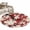 Deep Red Light Beige, variant on Runner Rug 2 x 6 Ft, Red Plum Washable Non-Slip Floor Mat for Kitchen Hallway/Entryway, Nature Flowers Branches Chinese Painting Long Kitchen Runner Area Rugs for Living Room, Low-Profile