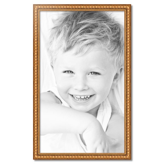 ArtToFrames 27" x 45" Gold Picture Frame, 27x45 inch Gold Wood Poster Frame (WOM-4293)