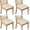 Beige Celestial Pattern, variant on Beige Celestial Pattern Seat Covers for Dining Room Chairs Set Of 4,Stretch Printed Washable Chair Seat Cover with Elastic Ties and Button,Removable Waterproof Couch Cushion Covers