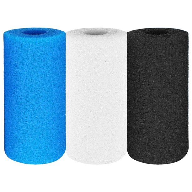 Paquete de 3 unidades de de esponja para filtro de piscina, bomba de filtro lavable reutilizable, esponja absorbente de aceite para bomba de Sunnimix Cartucho de esponja de piscina