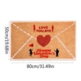 thumbnail image 3 of BotaniNest Valentine's Day Heart Envelope Design Soft Area Rug For Bedroom Living Room Floor Mat, 3 of 6